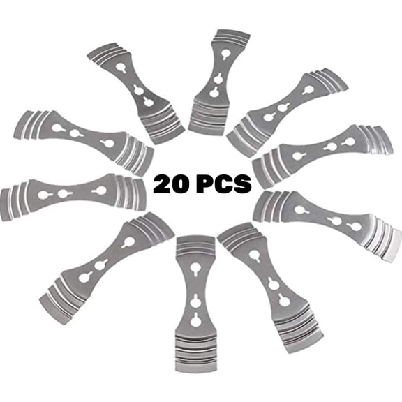 LQQBOX Metal Candle Wick Centering Device 20 Pieces Candle Wick Holder for Candle Making