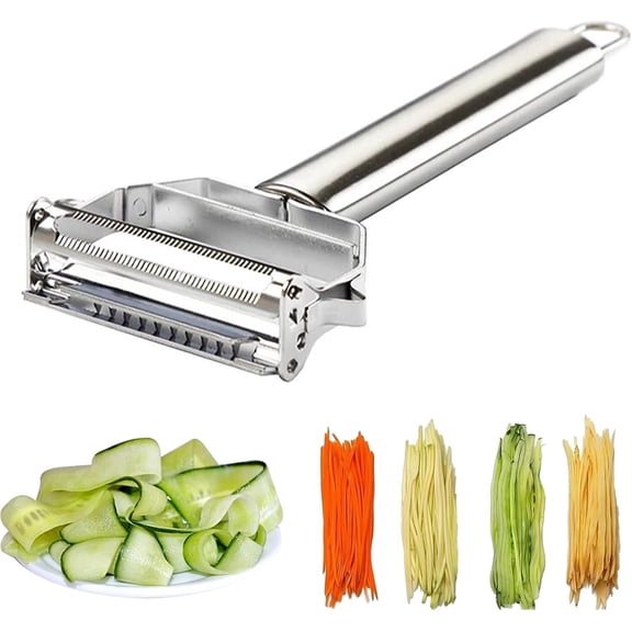 LQQBOX Multifunction Stainless Steel Julienne Peeler Vegetable Peeler Double Planing Grater Kitchen Accessories Cooking Tools