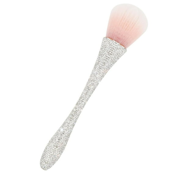 LQQBOX Nail Dust Brush with Shiny Rhinestones, Dust Brush for Nails, Fluffy Nail Duster Brush for Nails Powder Remover, Cleaning Brush Acrylic Nail Tools