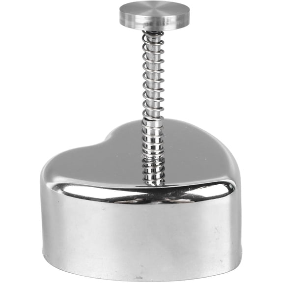 LQQBOX Onigiri Mould,Stainless Steel Heart Shaped Rice Ball Mould, Musubi Press Mould for Kid Lunch Bento and Home DIY