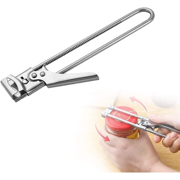 LQQBOX Opener Adjustable Jar & Bottle Opener, Adjustable Multifunctional Stainless Steel Can Opener Jar Lid Gripper, Manual Jar Bottle Opener Kitchen Accessories (1PCS)