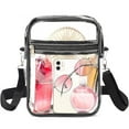 thumbnail image 1 of LQQBOX PVC Clear Purse Clear Crossbody Bag with Front Pocket for Concerts Sports Festivals, 1 of 7