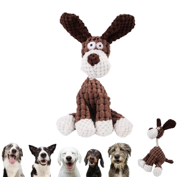 LQQBOX Plush Squeak Pet Toy, Interactive Stuffed Sound Toy for Small Medium Large Dogs