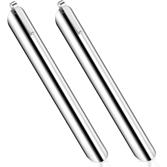 LQQBOX Restaurant Crumb Sweepers for Servers - Waiters, Stainless Steel Table Crumbers for Tablecloth in Restaurants and Homes with Pocket Clip, Durable and Cost-Effective for Quick Cleanup (2 Pcs)