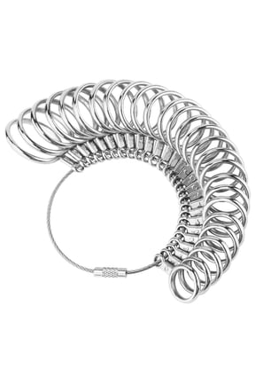 Ring Sizer Measuring Tool, Premium Ring Measurement Tool, US Ring Size 0-13 with Half Size, 1 PCS Finger Ring Sizing Measure Gauge