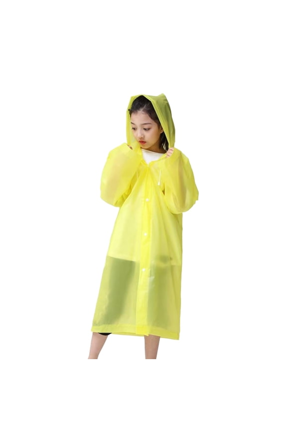 Thicker Reusable Raincoat Rain Poncho Jacket Slicker for Children Boy Girl Kids