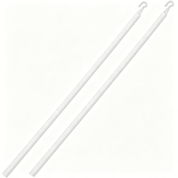 LQSEO 24" Horizontal Window Blind Wand Replacement with Hook Plastic,Spliceable,Vertical Blinds Rod Replacement,Blinds Stick Replacement Blind Stick