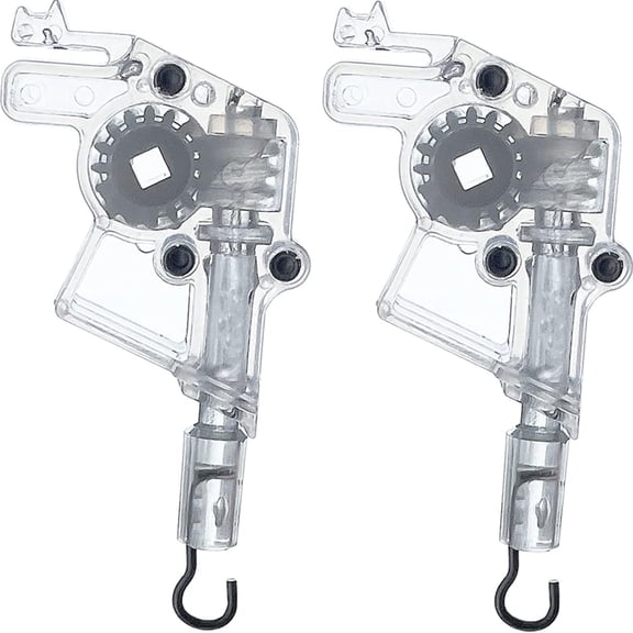 LQSEO 2Pcs Wand Tilter for 2" Low Profile Horizontal Blinds Tilt Mechanism Hook Connection with Square Shaped Gear Low Rail Blinds Accessory Wood Blinds 2"