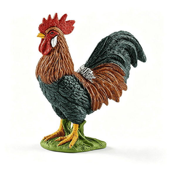 LQSEO Farm World, Farm Animal Toys for Boys and Girls, Realistic Bird Toys, Rooster Toy Figurine, Ages 3+, Realistic Chicken Toys