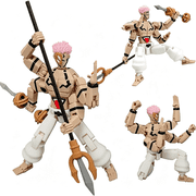 LQSEO Figures 3D Printed Movable Joints Interchangeable Prats Ryomen Sukuna Gojos Anime Figure Itadori Yuji Anime Action Figurine Gojo Figure