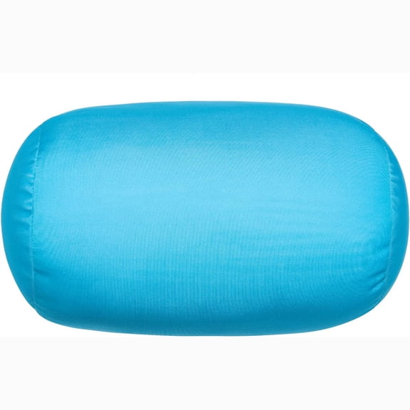 LQSEO Microbead Pillow Bolster Tube Body Pillow Smooth Cool Touch Fabric Neck & Back Support Throw Travel Pillow Fun Colors (Turquoise Blue)