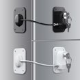LQSEO Refrigerator Lock 2 Packs,Baby Proofing Fridge Locks with ...