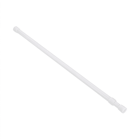 LQSEO Tension Curtain Rod,Adjustable 39 to 75 Inches,0.51"Dia White Spring Tension Rod No Drilling Expandable Tension Rod for Doorway,Kitchen Curtain Tension Rod