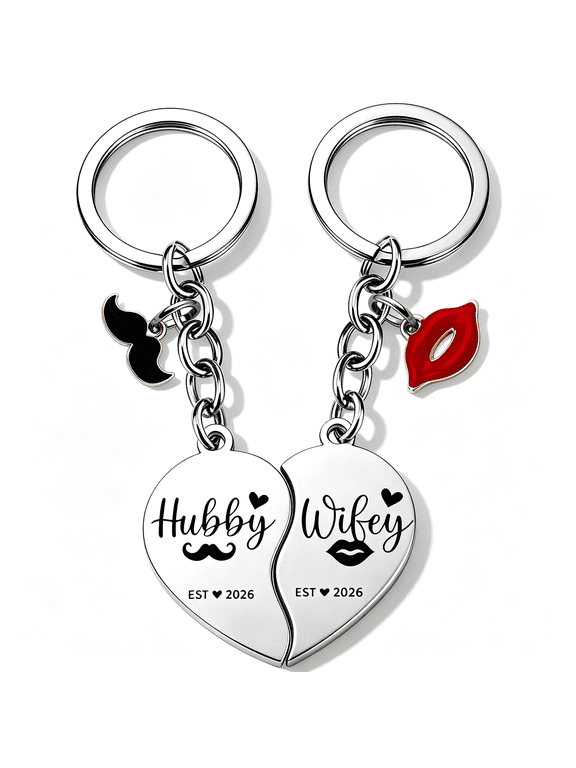 Wedding Gifts for Couples Hubby and Wifey Gifts Mr and Mrs Gift Bridal Shower Gift for Bride and Groom Practical Couples Gifts Key Chain