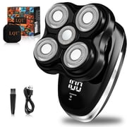 LQT Head Shavers for Bald Men,Wet & Dry Bald Head Shaver,Rechargeable Head Razor with LED Display and 3 Second Safety Lock,5D Floating Head Shaver with Magnetic Detachable Blades