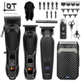 thumbnail image 1 of LQT Professional 5 in 1 Hair Clippers for Men, Zero Gap T-Blade Trimmer, Beard Trimmer, Electric Shaver, Nose Trimmer, Cordless Rechargeable Barber Kit with LED Display, USB Charging, Gift for men, 1 of 7