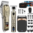 thumbnail image 1 of LQT Professional Hair Clipper Set for Men Electric Shaver Razor Cordless Hair Cutting Barber Clippers Beard Trimmer Men’s Grooming Kit Gifts for him, 1 of 8