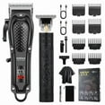 thumbnail image 1 of LQT Professional Hair Clippers and Trimmers Set for Men Cordless Barber Kit Hair Cutting Kit Rechargeable Clipper Set for Barbers with LED Display, Gifts for Men, (Black), 1 of 7