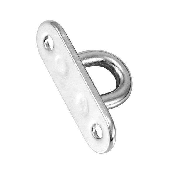 LQXZWJY 1 PCS Premium Heavy Duty Square Stainless Steel Pad Eye Hooks , Marine Boat Hardware U-Shaped Hook Loop, Wall Mount Ceiling Hook for Outdoor Indoor Activity