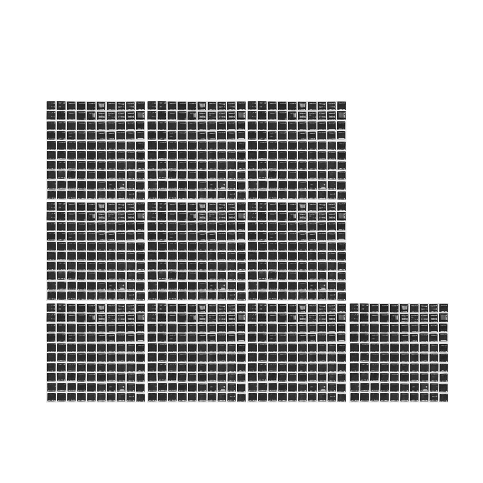 LQXZWJY 10pc 3D Crystal Tile Stickers DIY SelfAdhesive Wall Stickers