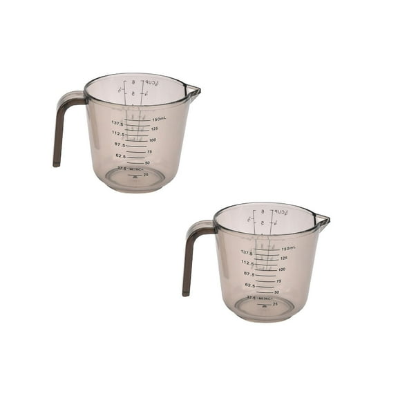 LQXZWJY 2 Cup Plastic Measuring Cup- Unbreakable Plastic Measuring Cups(Food-Grade Measuring Jugs,1000ml/300ml/300ml/150ml Capacity,Stackable and Dishwasher-Safe,Great for Oil,Vinegar,Flour,More