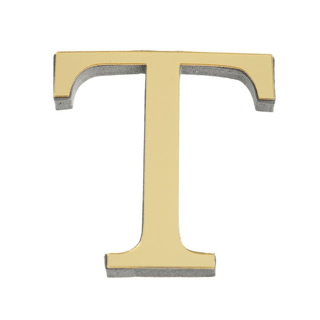 LQXZWJY 26 Letters DIY 3D Mirror Acrylic Wall Sticker Decals Home Decor