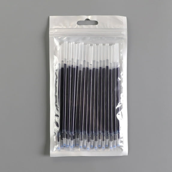 LQXZWJY 5.12'' Ballpoint Ink Pen Refills for Click Pens, 1 mm Medium Point Tip, (Refills-Blue ink-10Pcs)