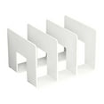 thumbnail image 1 of LQXZWJY Acrylic Mail Holder, Clear Desk Organizer with Divider, Vertical Letter Sorter for Desktop, 3 Compartments Modern Office Home Envelope Organizer for Bill, Document, Notebook, 1 of 3