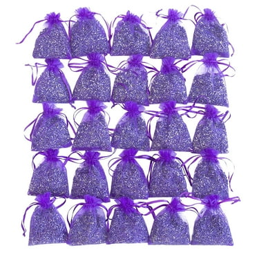 LQXZWJY Bag Of 25 Sachets Dried Lavender Flower Lavender Sachets for Drawers and Closets Room Decor