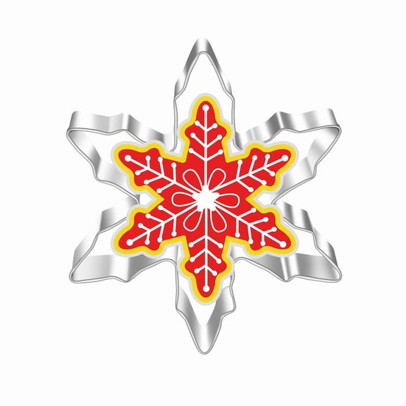LQXZWJY Christmas Cookie Cutters Set of 1 Pieces, Metal Shapes for Winter Holiday: Christmas Tree, Snowflake, Gingerbread Men, Angel, Star, Mitten, Candy Cane, Snowman