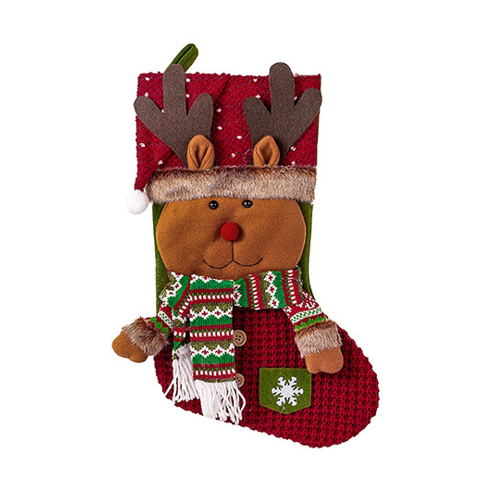 LQXZWJY Christmas Hanging Ornament Santa Snowman Gift Stocking