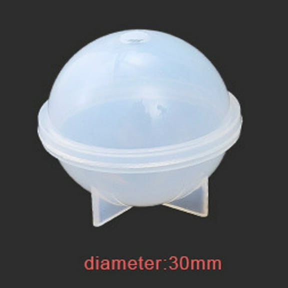 LQXZWJY Clear Silicone Sphere Molds, Large 3D Seamless Sphere Silicone Molds for Resin Casting, Round Ball Orbs Epoxy Resin Mold for Jewelry, Soap, Candle