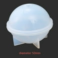 thumbnail image 1 of LQXZWJY Clear Silicone Sphere Molds, Large 3D Seamless Sphere Silicone Molds for Resin Casting, Round Ball Orbs Epoxy Resin Mold for Jewelry, Soap, Candle, 1 of 5