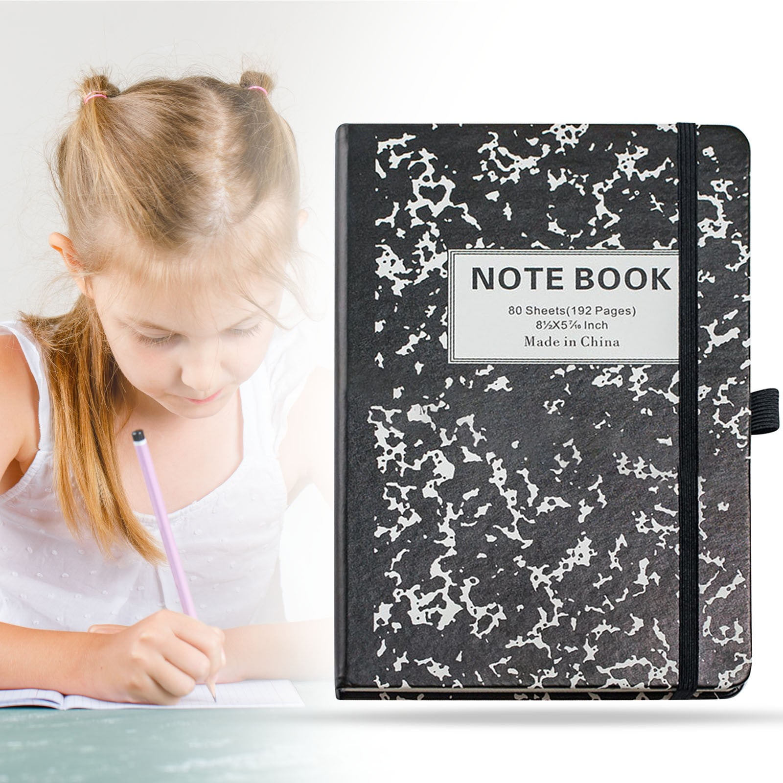 LQXZWJY Composition Notebooks Wide Ruled Paper, Colored Marble ...