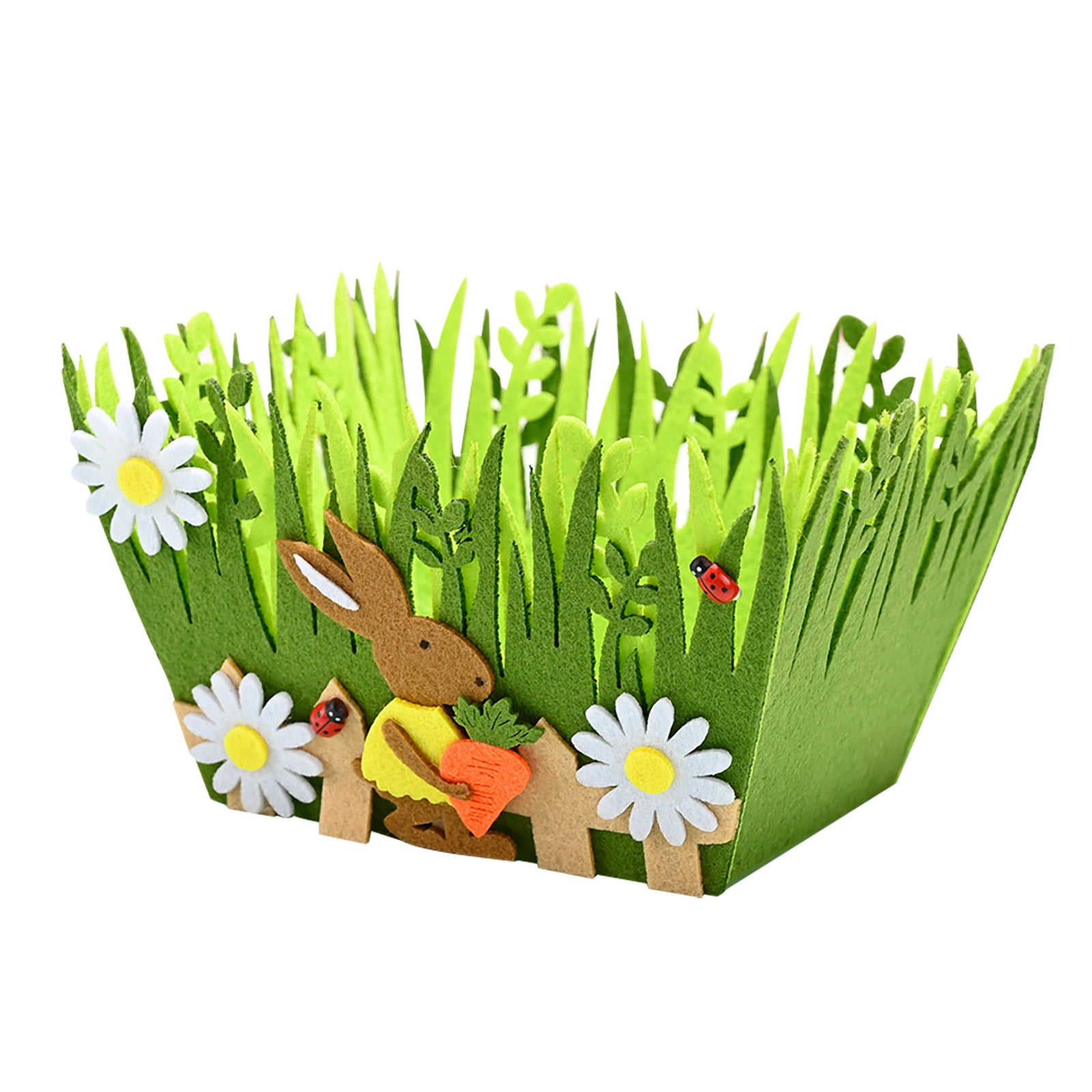 LQXZWJY Easter Basket Creative Children Nonwoven Fabric Candy Storage Basket Decoration Gift