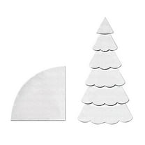 LQXZWJY Fabric Christmas Tree Sewing Template, DIY Handmade Christmas Tree Quilting Set Pattern Template, Handmade Christmas Tree Quilting Set