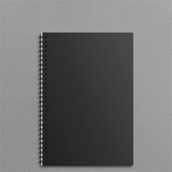 LQXZWJY Lined Spiral Journal Notebook for Women & Men, College Ruled Hardcover Notebook for Work & Note Taking, Journals for Writing, A5(6"x8") - Black