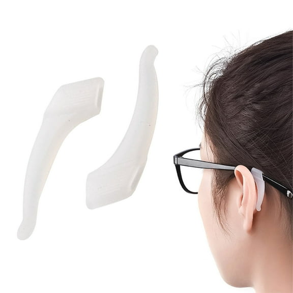 LQXZWJY Non-Slip Glasses Grips-Eyeglass Ear Grips -1 Pair eye glasses ear grippers Anti-slip Holder, Plastic Ear Hook, glasses ear grip Sleeve Retainer for Sports Glasses, Sunglasses Reading Glasses