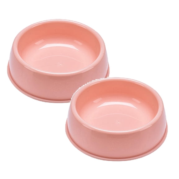 LQXZWJY Plastic Non-Skid Pet Dog Water And Food Bowl, 2-Pack , Holds Up to 4 Cups,Suitable for Indoor Small Pets Easily Clean Lovely Color