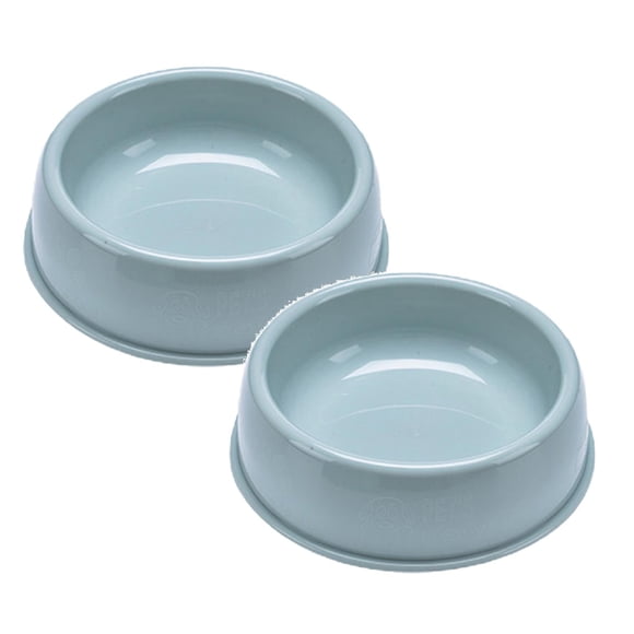 LQXZWJY Plastic Non-Skid Pet Dog Water And Food Bowl, 2-Pack , Holds Up to 4 Cups,Suitable for Indoor Small Pets Easily Clean Lovely Color