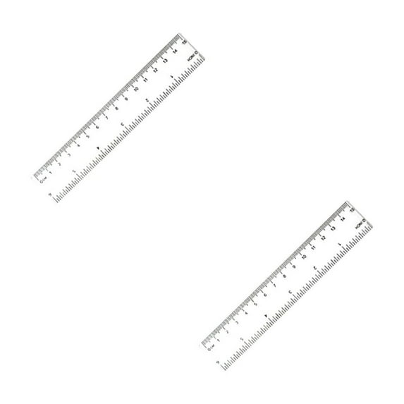 LQXZWJY Plastic Rulers, 6 Inch Ruler, 8 Inch Ruler, 12 Inch Ruler, Clear Ruler with Centimeters and Inches, Straight Plastic Ruler Set for Office