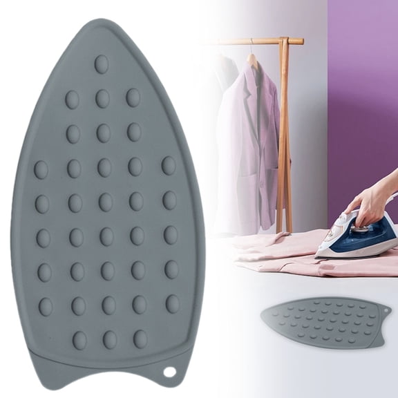 LQXZWJY The Quilted Bear Mini Iron Rest - Mini Silicone Heat Resistant Iron Pad for General Crafts, Portable Ironing Stand for Travel and Quilting Use (Dark Gray)