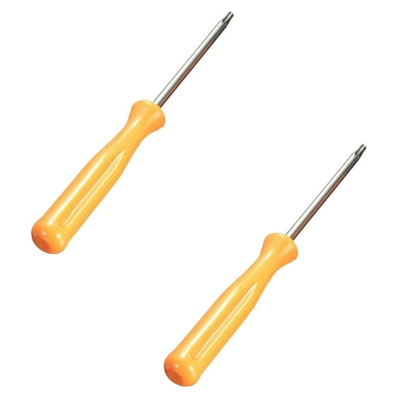 LQXZWJY T8 Torx Security Screwdriver with Magnetic Tip Plastic Grip, Torx Screwdriver for Computer Repairing, Home Appliances(Orange, 100mm/ 3.93")