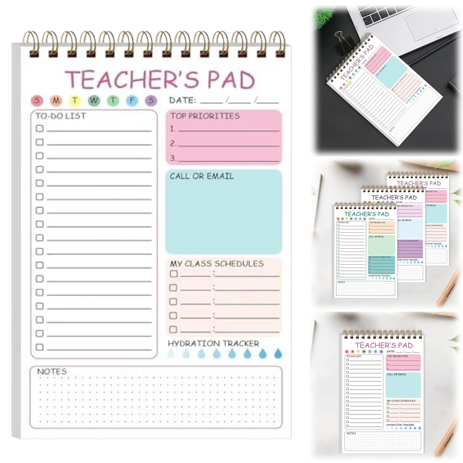 Notepad Task List LQXZWJY To Do List Notepad - Daily Planner Notepad Undated Tear Off, 5. ...