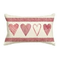 LQXZWJY Valentines Day Pillow Covers 12X20 Hearts Valentines Day