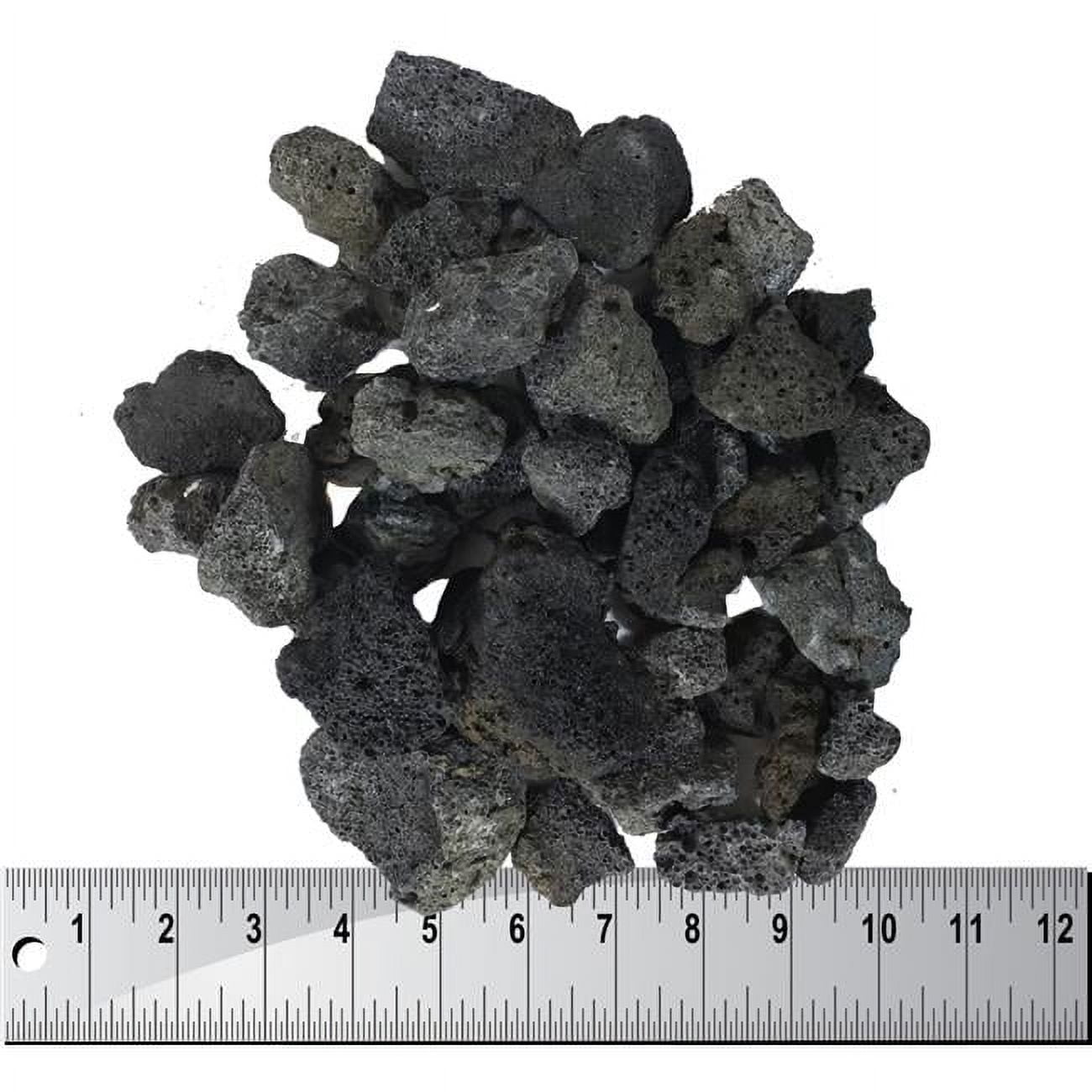 Lava Racks LR-12-10- 1 to 2 in. 10 lbs Bag of Lava Rock, Black - Walmart.com