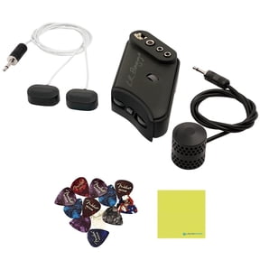 LR Baggs HiFi Duet High-Fidelity Pickup & Microphone Mixing System Bundle with 12 Guitar Picks & Polishing Cloth Studio-Quality Acoustic Guitar Pickup with Natural Tone & Dynamic Response
