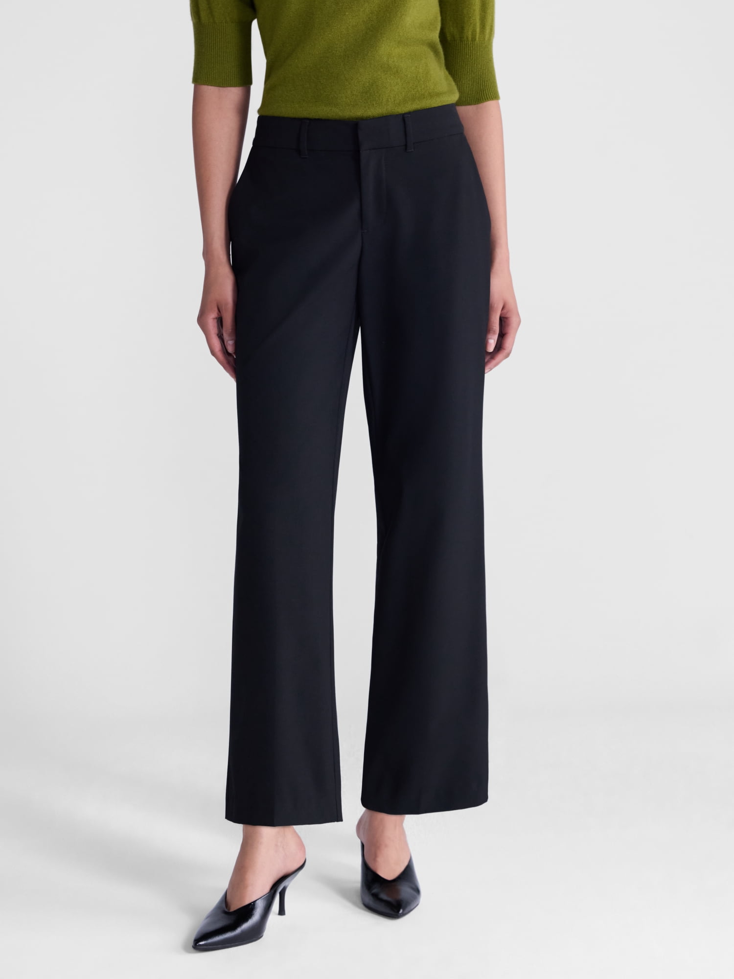 Scoop Women's and Women's Plus Low Rise Crease Trousers, 30'' Inseam, Sizes 0-28W
