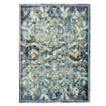 thumbnail image 1 of LR Home Ada 4' x 6' Navy Blue Floral Indoor Area Rug, 1 of 9