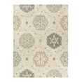 thumbnail image 1 of LR Home Aiden 7' x 9' Silver/Cream Floral Wool Indoor Area Rug, 1 of 7